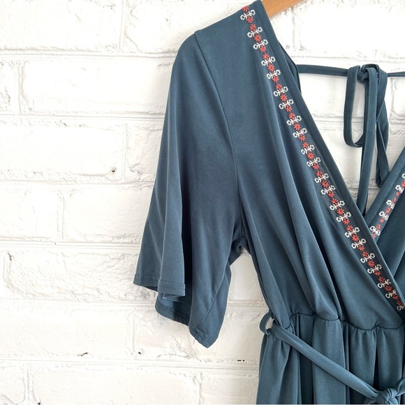 Francesca’s Collection Blue/Gray Dress | Size Large - Picture 4 of 7